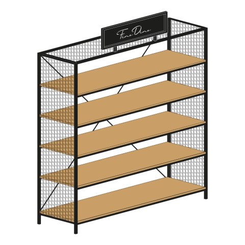 Regał Fine Dine 1380x450x(H)2250 mm