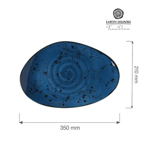 Talerz o organicznym kształcie Iris 350x210 mm Talerz o organicznym kształcie Iris 350x210 mm