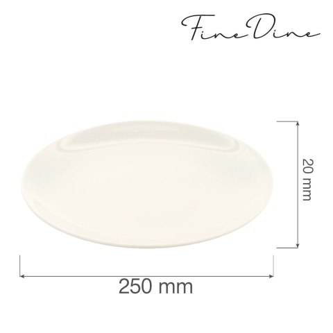 Talerz bez rantu Crema 250 mm Talerz bez rantu Crema 250 mm