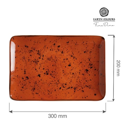 Talerz prostokątny Dahlia 300x200 mm Talerz prostokątny Dahlia 300x200 mm
