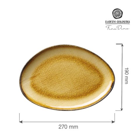Talerz o organicznym kształcie Topaz, 270x190mm Talerz o organicznym kształcie Topaz, 270x190mm