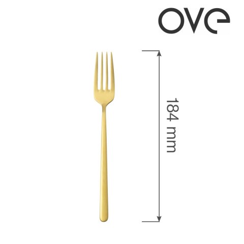Widelec deserowy Amarone Gold, OVE, 184 mm Widelec deserowy Amarone Gold, OVE, 184 mm