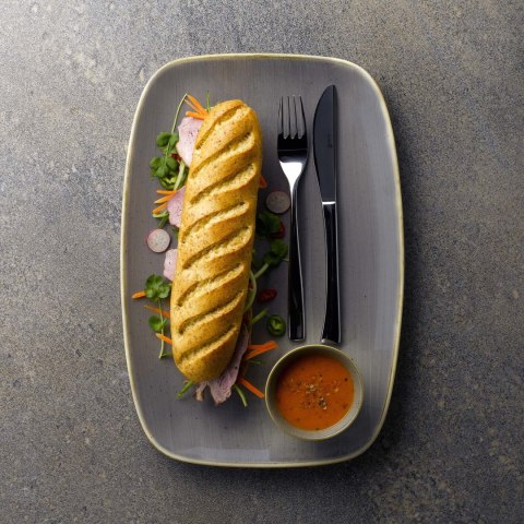Talerz do pasty Stonecast Peppercorn Grey 280 mm Talerz do pasty Stonecast Peppercorn Grey 280 mm
