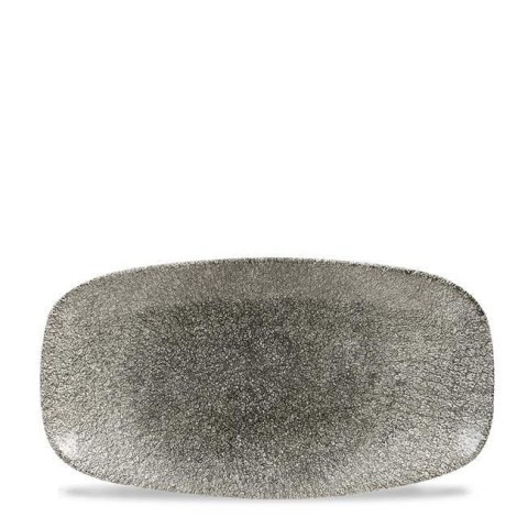 Talerz podłużny Raku Quartz Black Talerz podłużny Raku Quartz Black