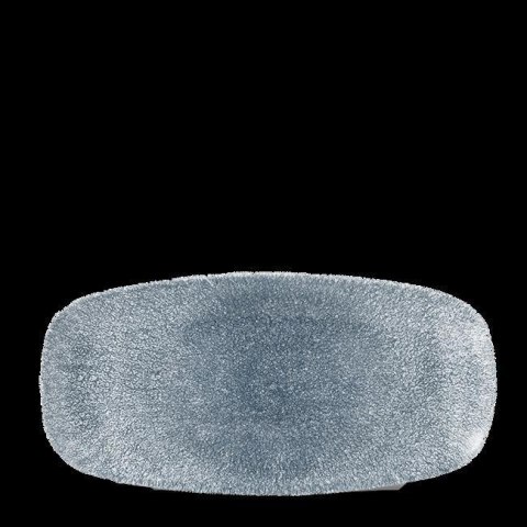Talerz podłużny Raku Topaz Blue o wym. 269x127 mm Talerz podłużny Raku Topaz Blue o wym. 269x127 mm