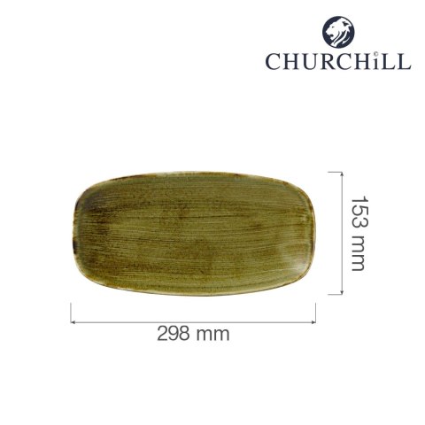 Talerz prostokątny Stonecast Plume Green 298x153 mm Talerz prostokątny Stonecast Plume Green 298x153 mm