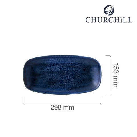 Talerz prostokątny Stonecast Plume Ultramarine 298x153 mm Talerz prostokątny Stonecast Plume Ultramarine 298x153 mm