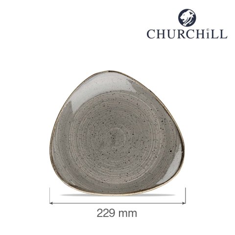 Talerz trójkątny Stonecast Peppercorn Grey 229 mm Talerz trójkątny Stonecast Peppercorn Grey 229 mm