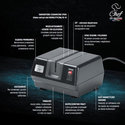 Elektryczna ostrzałka do noży diamentowa Elektryczna ostrzałka do noży diamentowa