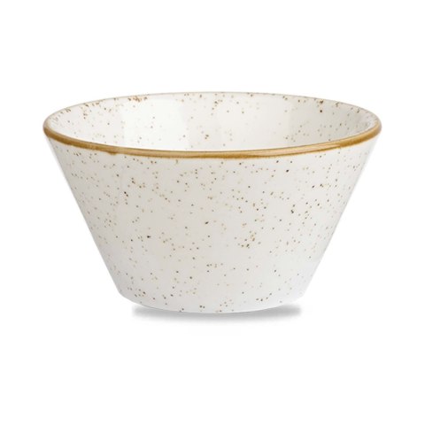 Miska konikalna Stonecast Barley White