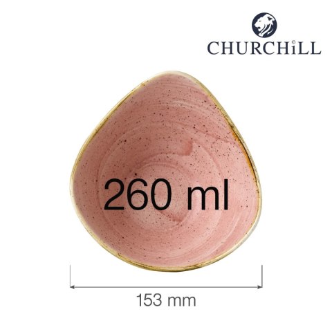 Miska trójkątna Stonecast Petal Pink 153 mm, 260 ml Miska trójkątna Stonecast Petal Pink 153 mm, 260 ml