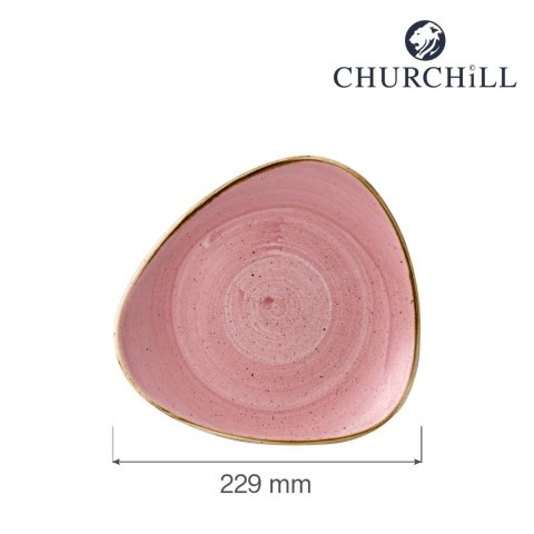Talerz trójkątny Stonecast Petal Pink 229 mm Talerz trójkątny Stonecast Petal Pink 229 mm
