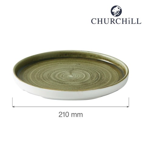 Talerz z wysokim rantem Plume Green, 210mm Talerz z wysokim rantem Plume Green, 210mm