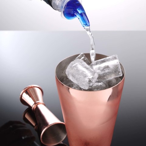 Nalewak barmański kolor niebieski - zestaw 4 szt., Bar Up Nalewak barmański kolor niebieski - zestaw 4 szt., Bar Up