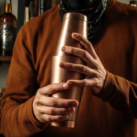 Shaker Boston 2-częściowy typu TIN&TIN antyczna miedź 700 ml + 500 ml Shaker Boston 2-częściowy typu TIN&TIN antyczna miedź 700 ml + 500 ml