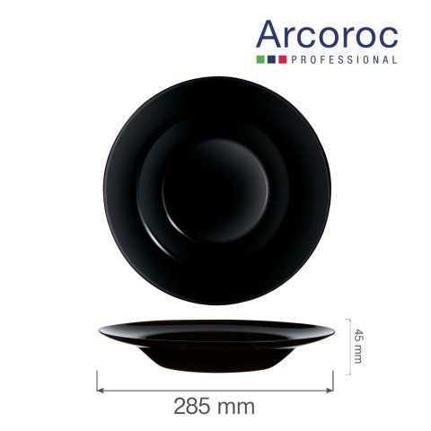 Talerz do makaronu Friend's Time czarny 285 mm, h-45 mm Talerz do makaronu Friend's Time czarny 285 mm, h-45 mm