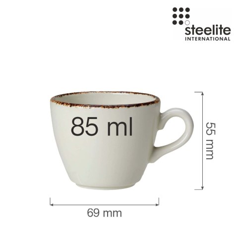 Filiżanka do kawy i herbaty Dapple Brown 85 ml Filiżanka do kawy i herbaty Dapple Brown 85 ml