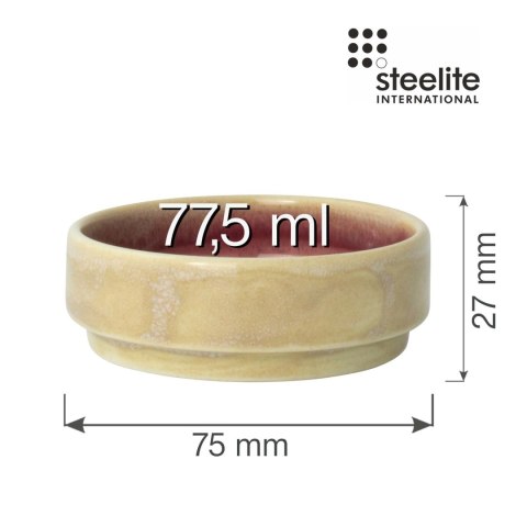 Miska sztaplowana Aurora Vesuvius Rose 75 mm Miska sztaplowana Aurora Vesuvius Rose 75 mm