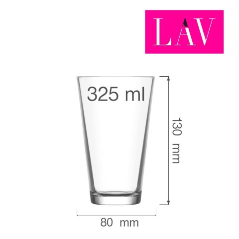 Szklanka wysoka long drink Hera 325 ml, LAV Szklanka wysoka long drink Hera 325 ml, LAV
