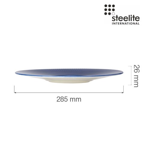 Talerz Gourmet z małym rantem Willow Azure 285 mm Talerz Gourmet z małym rantem Willow Azure 285 mm