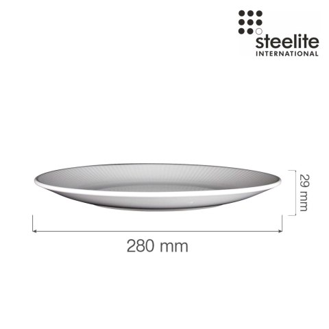 Talerz płytki gourmet coupe Willow 280 mm Talerz płytki gourmet coupe Willow 280 mm