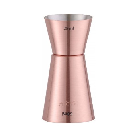 Jigger - miarka barmańska, Bar up, miedziany, 25ml/50ml, ø42x(H)86mm Jigger - miarka barmańska, Bar up, miedziany, 25ml/50ml, ø42x(H)86mm