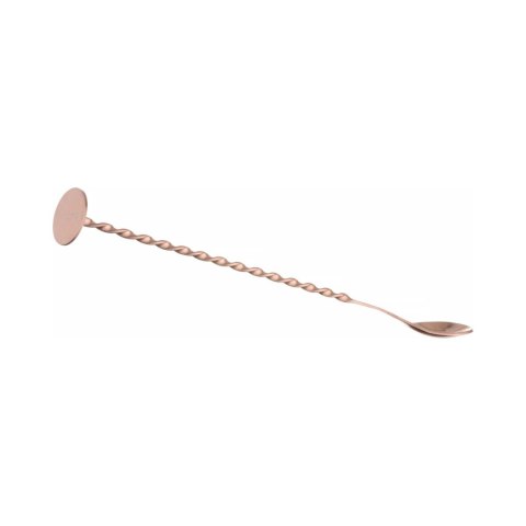 Łyżka barmańska, Bar up, miedziana, 385x35mm Łyżka barmańska, Bar up, miedziana, 385x35mm