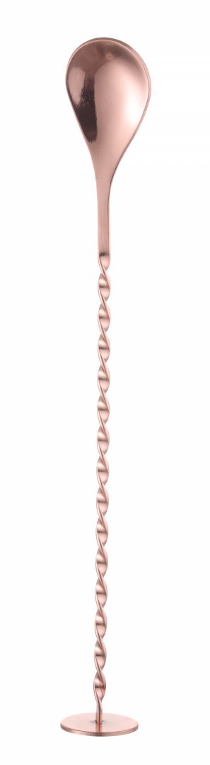 Łyżka barmańska, Bar up, miedziana, 385x35mm Łyżka barmańska, Bar up, miedziana, 385x35mm