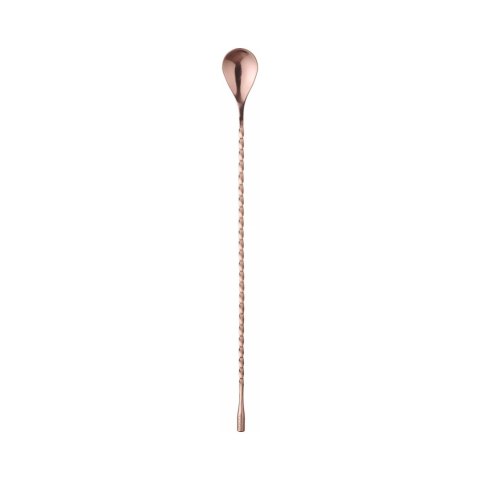 Łyżka barmańska, Bar up, miedziany, 385x35mm Łyżka barmańska, Bar up, miedziany, 385x35mm