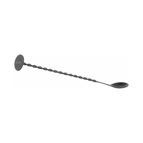 Łyżka barmańska z muddlerem, Bar up, czarny, 280x35mm Łyżka barmańska z muddlerem, Bar up, czarny, 280x35mm