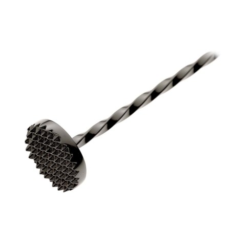 Łyżka barmańska z tłuczkiem, 300mm, czarna, Barfly Łyżka barmańska z tłuczkiem, 300mm, czarna, Barfly
