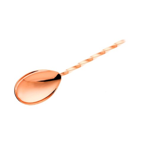 Łyżka barmańska z tłuczkiem, 300mm, miedziana, Barfly Łyżka barmańska z tłuczkiem, 300mm, miedziana, Barfly