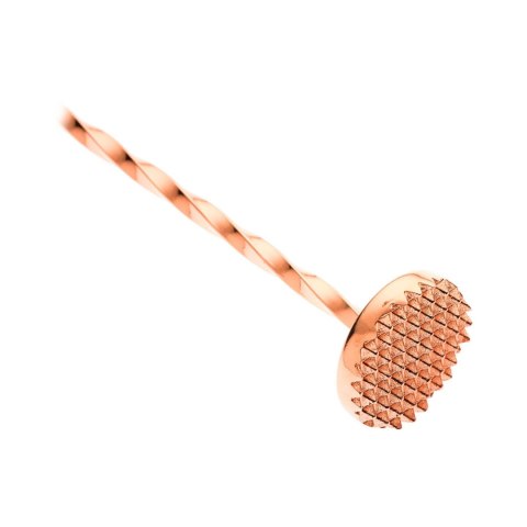 Łyżka barmańska z tłuczkiem, 300mm, miedziana, Barfly Łyżka barmańska z tłuczkiem, 300mm, miedziana, Barfly