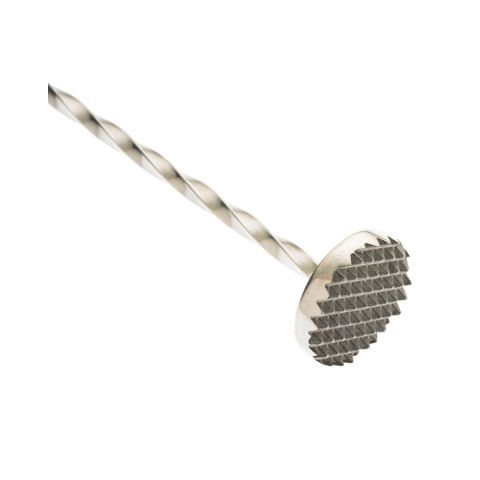 Łyżka barmańska z tłuczkiem, 300mm, stal nierdzewna, Barfly Łyżka barmańska z tłuczkiem, 300mm, stal nierdzewna, Barfly