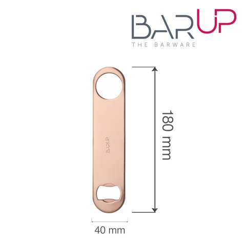 Otwieracz do butelek, Bar up, miedziany, 180x40x(H)2mm Otwieracz do butelek, Bar up, miedziany, 180x40x(H)2mm