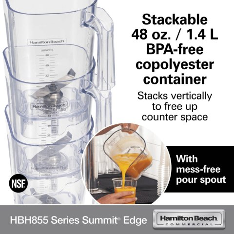 Blender specjalistyczny HBH855-CE Summit® Edge, Hamilton Beach Commercial Blender specjalistyczny HBH855-CE Summit® Edge, Hamilton Beach Commercial