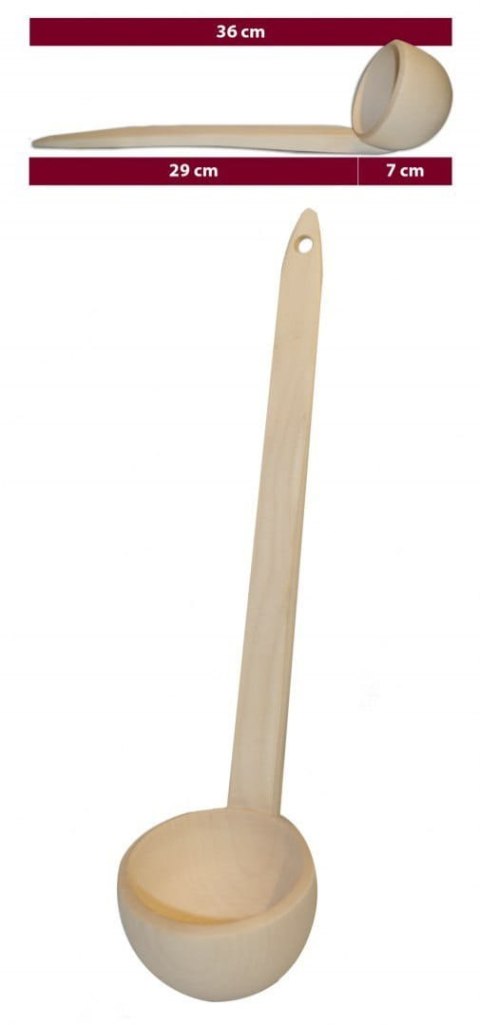 Chochla Mała 36 Cm warzecha Łyżka do kotła Chochla Mała 36 Cm warzecha Łyżka do kotła