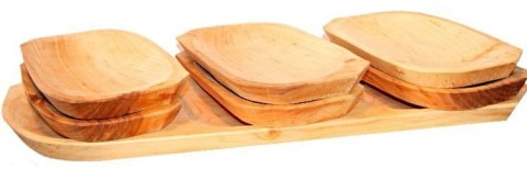 Koryto Taca + 6 talerz drewniany grill karczma Koryto Taca + 6 talerz drewniany grill karczma
