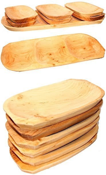 Koryto Taca + 6 talerz drewniany grill karczma Koryto Taca + 6 talerz drewniany grill karczma