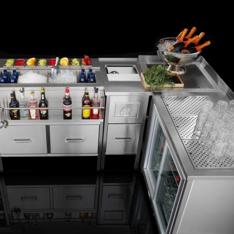 Stacja barowa aperitif Oxygen, 1000x650x(H)900 mm, Barmatic Stacja barowa aperitif Oxygen, 1000x650x(H)900 mm, Barmatic