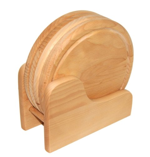 Deska do krojenia komplet ze stojakiem 4 szt 25 cm Deska do krojenia komplet ze stojakiem 4 szt 25 cm