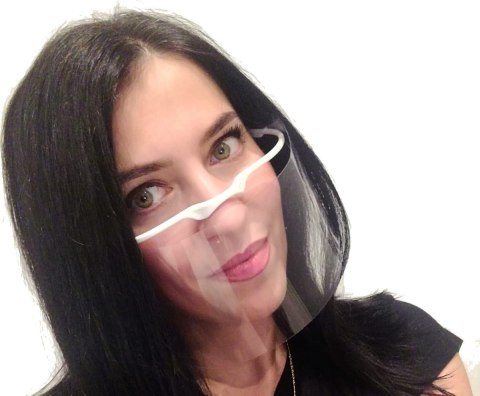 Przyłbica ochronna mini okulary na nos i usta HIT Przyłbica ochronna mini okulary na nos i usta HIT