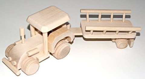 Traktor drewniany z Wozem Polski Traktor drewniany z Wozem Polski
