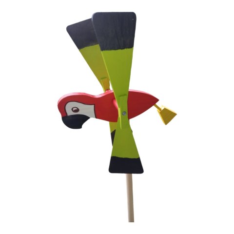 Wiatrak odstraszacz ogrodowy DUŻY 47 cm papuga Wiatrak odstraszacz ogrodowy DUŻY 47 cm papuga