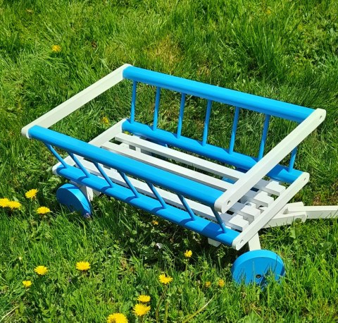 Wóz drabiniasty drewniany ogrodowy DUŻY 60 cm NI