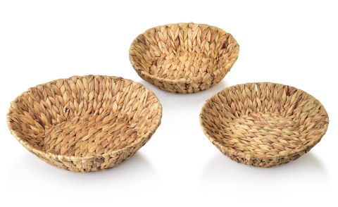 AMPARO Komplet 3 tac/ koszy XL:38xh10cm, L:33xh9cm, M:29xh8cm AMPARO Komplet 3 tac/ koszy XL:38xh10cm, L:33xh9cm, M:29xh8cm