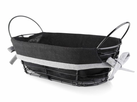 WILL Koszyk metalowy 25x15xh8/28x15xh11,5cm czarny WILL Koszyk metalowy 25x15xh8/28x15xh11,5cm czarny