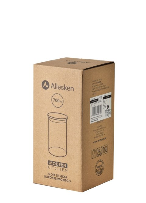 MODERN KITCHEN Słój 700ml 9x8xh17,5cm MODERN KITCHEN Słój 700ml 9x8xh17,5cm