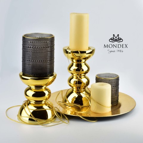 RITA GOLD Świecznik ŚR.12XH:20,5CM RITA GOLD Świecznik ŚR.12XH:20,5CM