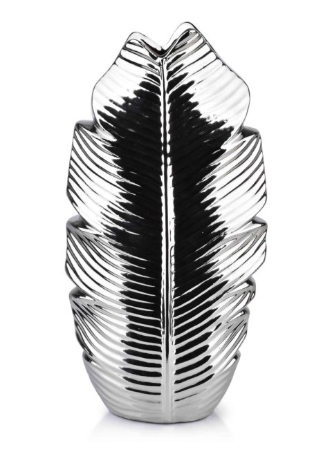 LEAF SILVER WAZON 7,5x17xh35cm LEAF SILVER WAZON 7,5x17xh35cm